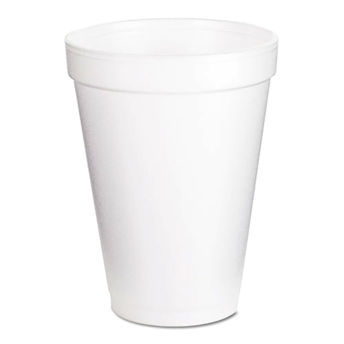 White, Foam Cup