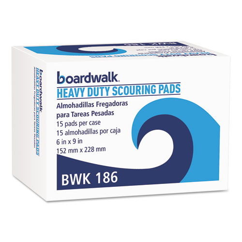 Boardwalk Heavy-Duty Scouring Pads